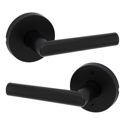 Kwikset Milan Interior Passage...king Handle Lever, Matte Black