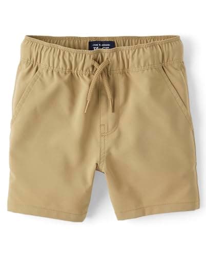 The Children's Place,Baby-Boys,and Toddler Uniform Quick Dry Jogger Shorts,Flax,3 Years