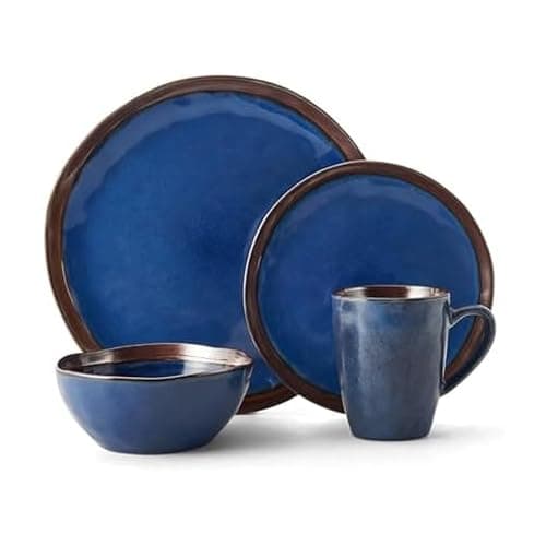 Mikasa Talia 16 Piece Dinnerwa..., Service For (set of 4), Blue