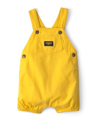 OshKosh B'gosh Boy World's Best Overalls, Yellow, 12M