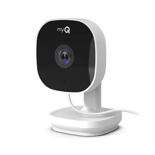 Chamberlain myQ Smart Indoor Security Camera – 1080p HD Video, Night Vision, Motion Detection, Wi-Fi, Two-Way Audio, Smartphone Control