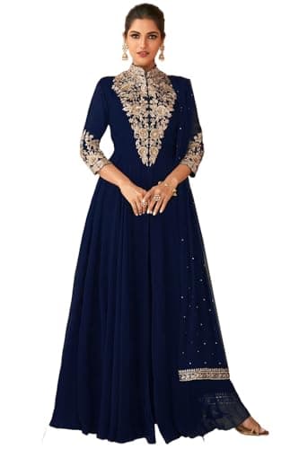 Shreeva Fashion Ready to Wear Indian/Pakistani Party Roka wear Royal Traditional Anarkali Suit/Gown Salwar Suit for Womens