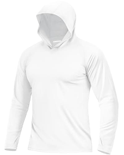 Men's UPF 50+ Sun Protection Lightweight Hoodie Shirt for $10 + free shipping w/ $25