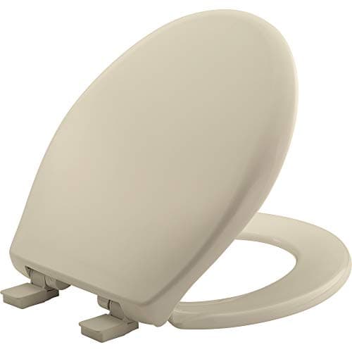 Mayfair Aurora Slow Close Toil...Seat, Made in USA, Round, Bone