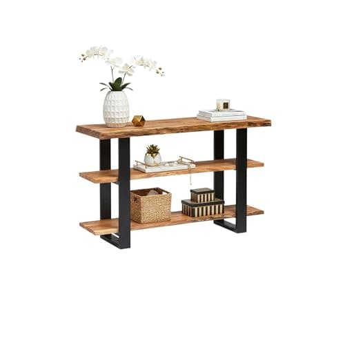 Alpine 3-Tier Live Edge Consol...rre Furniture (Natural Finish)