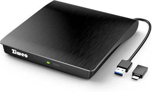 Ziweo Portable USB 3.0 Type-C CD/DVD Drive for $11 + free shipping w/ Prime