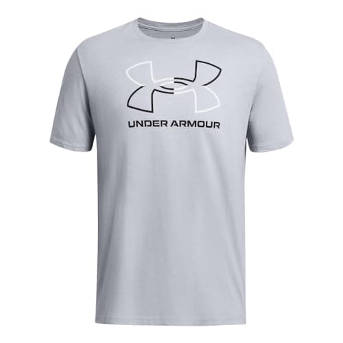 Under Armour Men's Global Foundation Short Sleeve T Shirt, (011) Mod Gray Medium Heather / / Black, Small