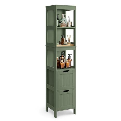 VASAGLE Storage Cabinet, Stora...ght, Forest Green UBBC066CH02S
