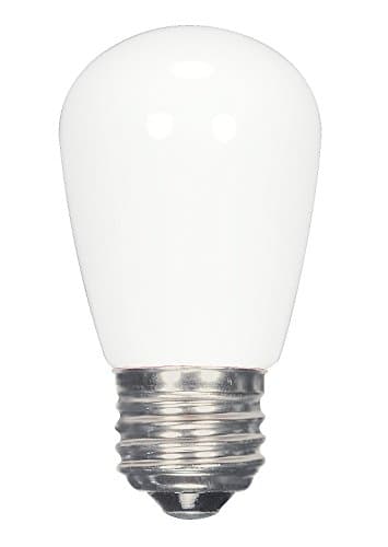 Satco S9175 Medium Light Bulb in White Finish, 3.31 inches
