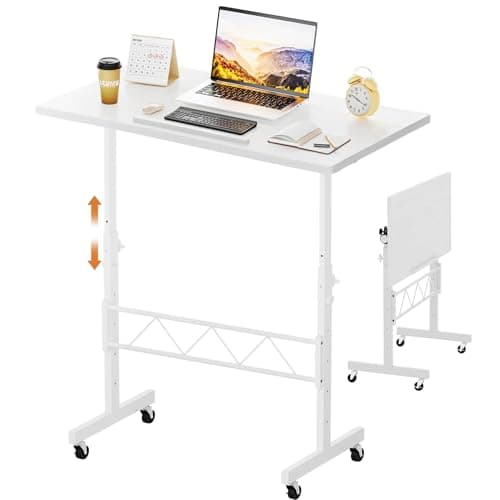COMHOMA Standing Desk Adjustab...ill, Height 30.7"-46.4", White