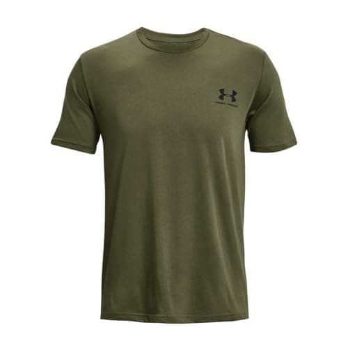 Under Armour Men's Sportstyle Left Chest Short-Sleeve T-Shirt, (390) Marine OD Green/Black/Black, XX-Large Tall
