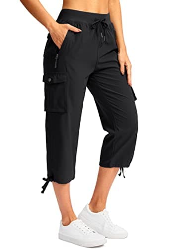 Soothfeel Women's Cargo Capri Pants w/ 6 Pockets (Various) $17.48 + Free Shipping w/ Prime or on $35+