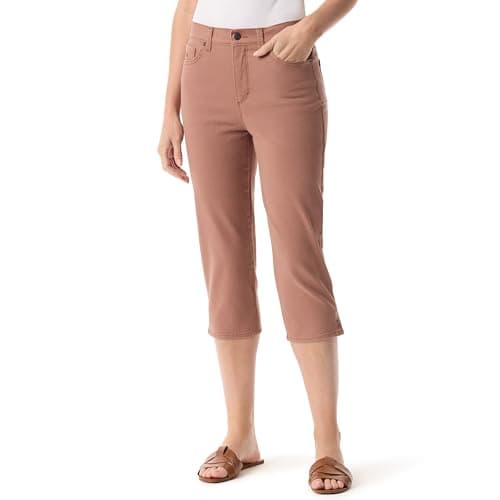 Gloria Vanderbilt Womens Amanda Capri with High Rise Straight Standard