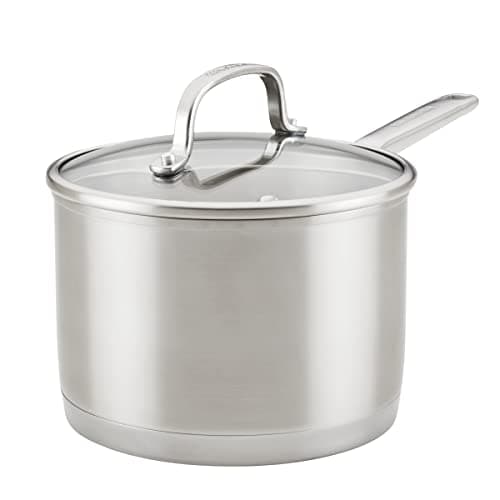 KitchenAid 3-Ply Base Brushed ...uart - Brushed Stainless Steel