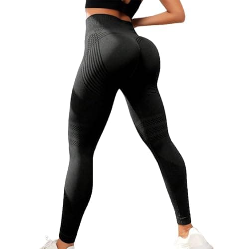 2026 Upgrade 3D Metabolic Booster Leggings,High Waist 3D Anti Cellulite Leggings for Women,for Workout,Yoga & Daily Wear (US, Alpha, Large, Regular, Regular, Black)