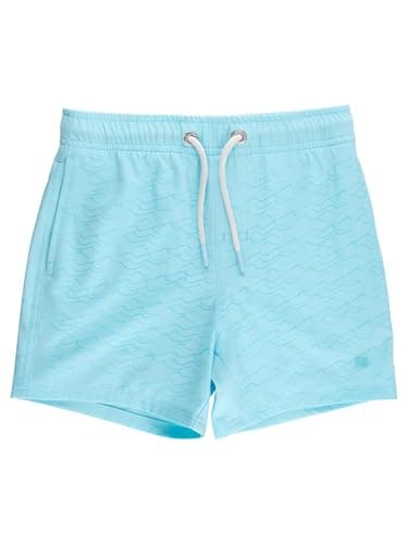 RUGGEDBUTTS Boys UPF50+ Color Changing Performance Hybrid Swim Trunks - Blue Breeze Bay, 3T