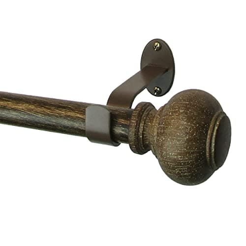 Elrene Home Fashions Rhinebeck...Adjustable Rod, Antique Walnut