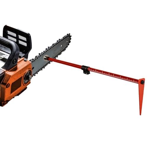 Lawn Social Magnetic Firewood Measuring Tool for Chainsaw, Adjustable 16'' to 29'' Log Marker with Strong Magnet, Aluminum Alloy Firewood Gauge for Fast & Accurate Wood Cutting
