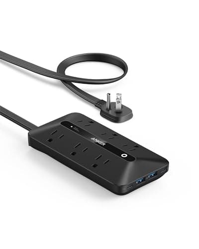 $19.99* | 5' 10-in-1 Anker Flat Plug Power Strip w/ 6 AC, 2 USB-A & 2 USB-C at Amazon