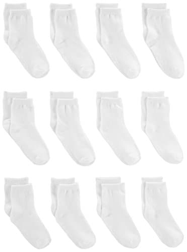 Simple Joys by Carter's Baby 12- Pack Sock Crew, white, 12-24 Months