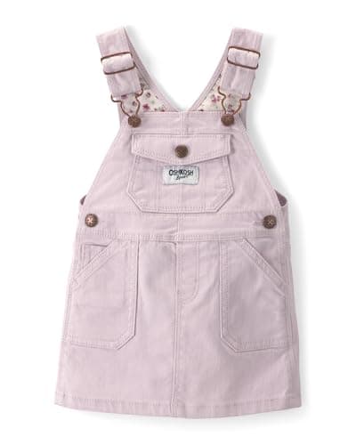 OshKosh B'gosh Girl World's Best Overalls, Light Purple Skirtall, 3M