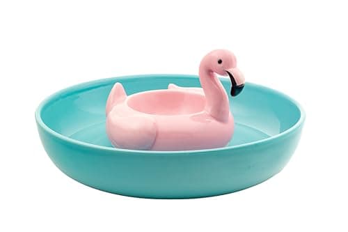 10 Strawberry Street Flamingo ...ool Float Chip and Dip Platter