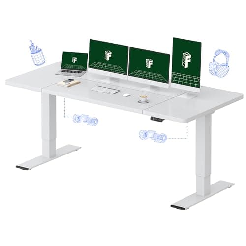 79"x32" FlexiSpot Dual Motor Split Top Electric Standing Desk (White) $269.97 + Free Shipping
