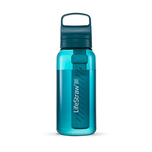$37.05: LifeStraw Go Series BPA-Free Water Filter Bottle, 1L Laguna Teal