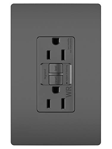 Legrand radiant 15 Amp Weather...FCI Duplex Outlet Black 1 Pack