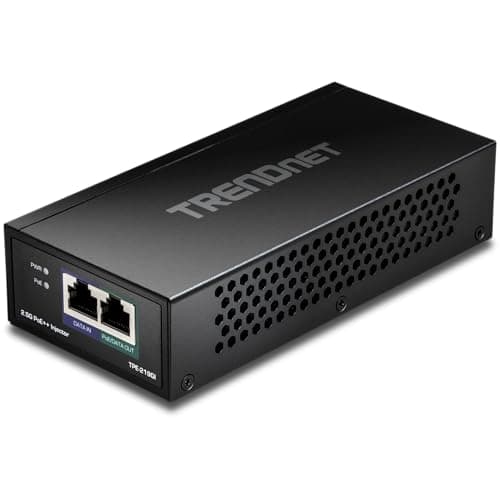 TRENDnet 2.5G PoE++ Injector, ...ce up to 100m (328 ft.), Black