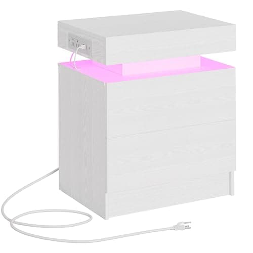 LIKIMIO Night Stand with Charg...e Tables/End Table for Bedroom