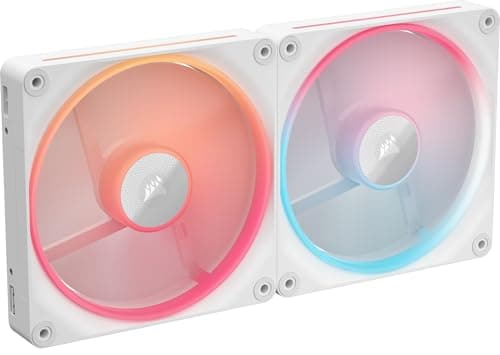 CORSAIR iCUE Link LX140-R RGB ... Screws, Zero RPM Mode – White