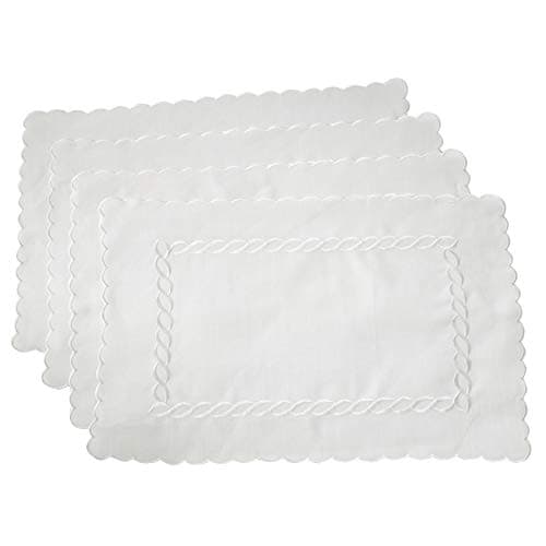 SARO LIFESTYLE 1064.W1420B Abi...ats (Set of 4) 14" x 20" White