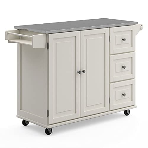 homestyles Dolly Madison Off-White Kitchen Cart
