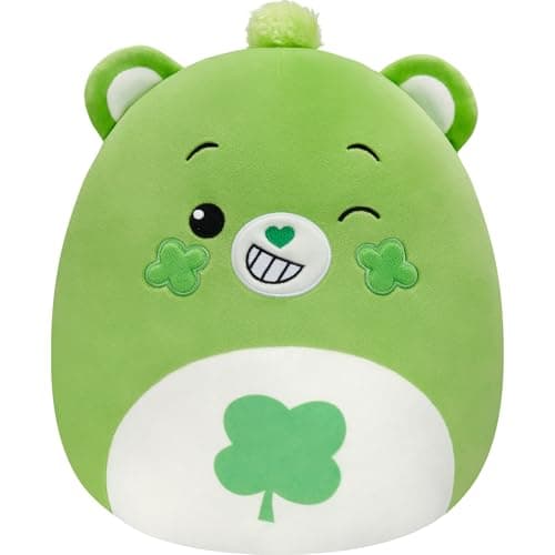 Squishmallows Original Care Bears 12in Good Luck Bear – Official Jazwares Plush (Medium-Sized)