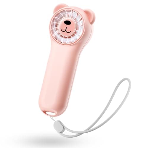 Funaudio Rechargeable Handheld Fan (Pink) $6.99 + Free Shipping w/ Prime or on $35+