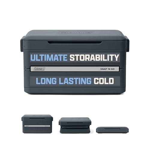 Coleman Snap 'N Go 45-Quart Co...Up, 55 Hours Cold, Mussel Grey