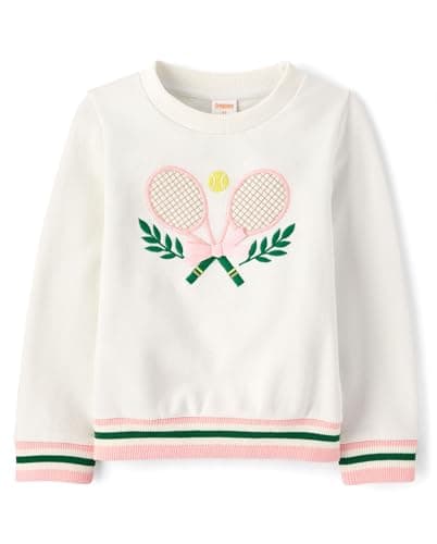 Gymboree,Girls,and Toddler Active Crewneck,Tennis Club,3 Years