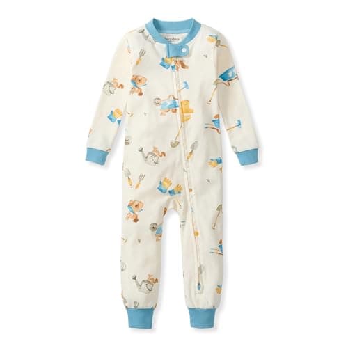 Burt's Bees Baby Unisex Footless Sleeper Pajama, 1-Pc Zip-Up Footie Pajama