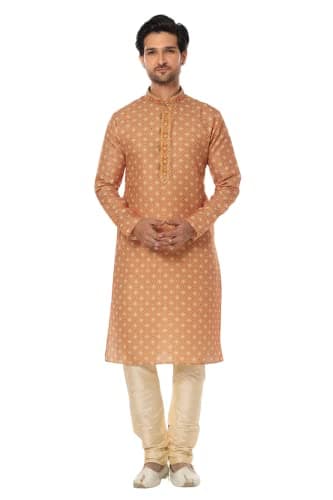 Lady Dwiza Indian Pakistani Men's Cotton Party Festive Ethnic Wear Tunic Kurta Pajama Dress Set