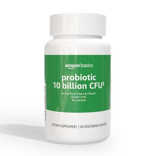 60-Count Amazon Basics Probiotic 50 mg Capsules $4.75 w/ S&S + Free Shipping w/ Prime or on orders over $35