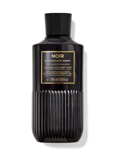 Bath and Body Works Noir For Men 3-in-1 Hair, Face & Body Wash 10 oz - Full Size (Noir)