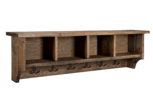 Alaterre Furniture Pomona Coat...orage Organizer (Rustic Brown)