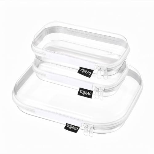 Clear Hard Shell Zipper Case 3-Pack Only $11.72 Shipped for Amazon Prime Members