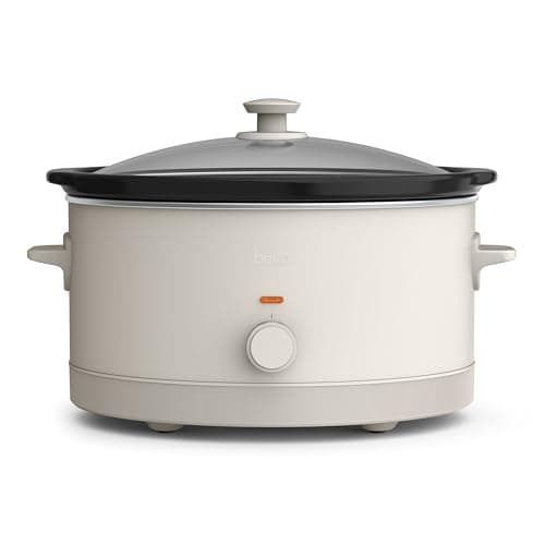 bella 6.0 Qt Manual Slow Cooke...Tangle Free Cord Wrap, Oatmilk