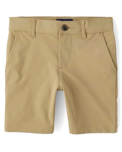 The Children's Place,Boys,Uniform Quick Dry Chino Shorts,Khaki,6