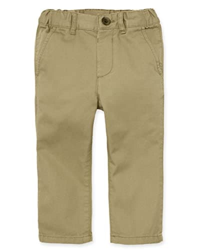 The Children's Place baby boys and Toddler Stretch Skinny Chino Pants Jeans, Flax Single, 4T US