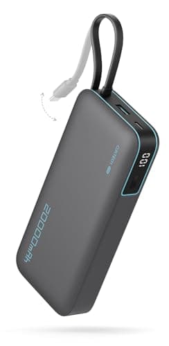 Cuktech 20,000mAh 45W Power Bank with Built-in USB-C Cable $18.75