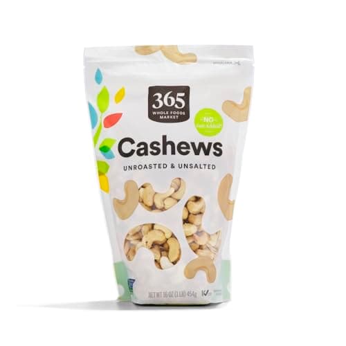 Select Accounts: 1-Lb 365 by Whole Foods Market Raw Unsalted Cashews $5.65 w/ S&S