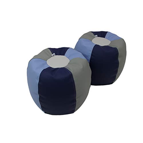 FDP SoftScape 12 inch Bean Puf...om (2-Pack) - Navy/Powder Blue